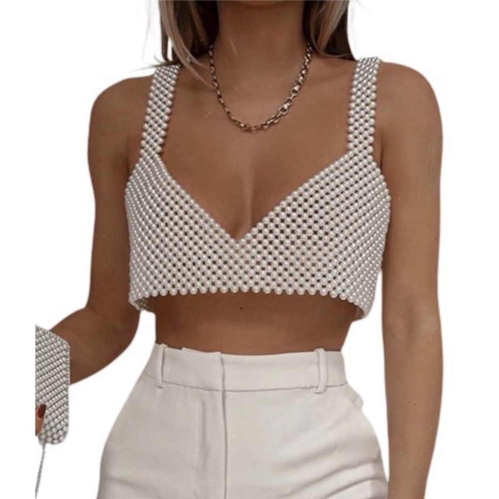 Beaded Pearl Top